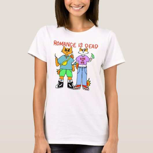 Romantik ist tot T-Shirt (Vorderseite)