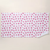 Romantik Kisses Pattern Strandtuch (Vorderseite)