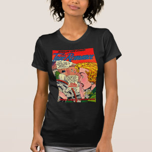 Romantik-Kunst - Vintage romantische Comic-Kunst T-Shirt