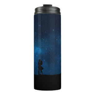 Romantik-Liebespaar-Herz-Design Thermosbecher