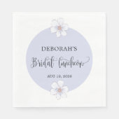 Romantik Lilac Floral Bridal Luncheon Serviette (Vorderseite)
