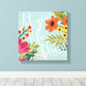 Romantik Luxe X | Lass dein Leben blühen Leinwanddruck (Insitu (Holzboden))