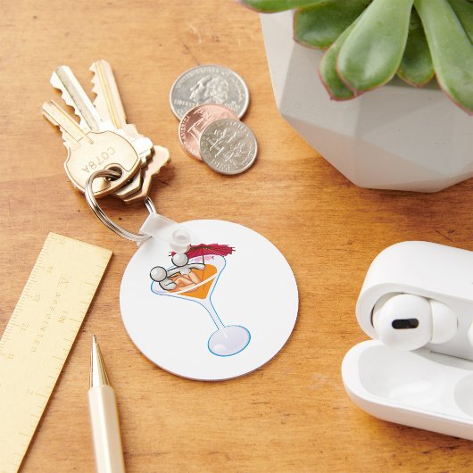 Romantik Martini Schlüsselanhänger