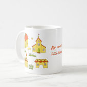 Romantik Meine kleine Stadt Minimalistisch Kaffeetasse (Vorderseite Links)