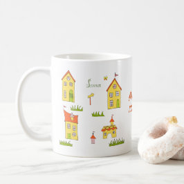 Romantik Meine kleine, süße Stadt Minimalistisch K Kaffeetasse