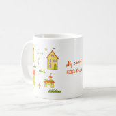 Romantik Meine kleine, süße Stadt Minimalistisch K Kaffeetasse (Vorderseite Links)