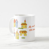 Romantik Meine kleine, süße Stadt Minimalistisch K Kaffeetasse (Vorderseite Links)