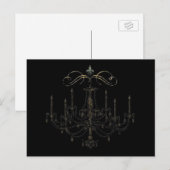 Romantik mit einem Kronleuchter ~ Postkarte (Vorne/Hinten)