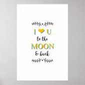 Romantik mit einem Liebe Zitat Poster (Vorne)