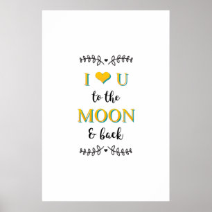 Romantik mit einem Liebe Zitat Poster