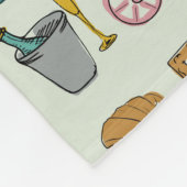 Romantik Paris Fleecedecke (Ecke)