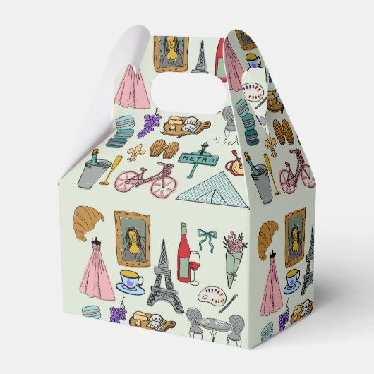 Romantik Paris Geschenkschachtel (Vorderseite)