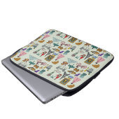 Romantik Paris Laptopschutzhülle (Vorne Knopf)