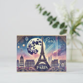 Romantik Paris Postkarte (Stehend Vorderseite)