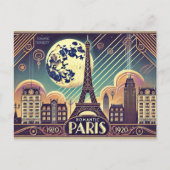 Romantik Paris Postkarte (Vorderseite)
