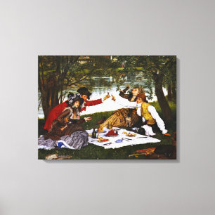 Romantik Picnic 1873 Leinwanddruck