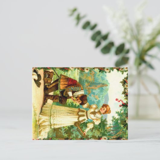 Romantik Postkarte (Stehend Vorderseite)