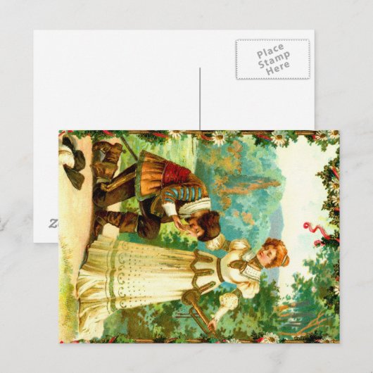 Romantik Postkarte (Vorne/Hinten)