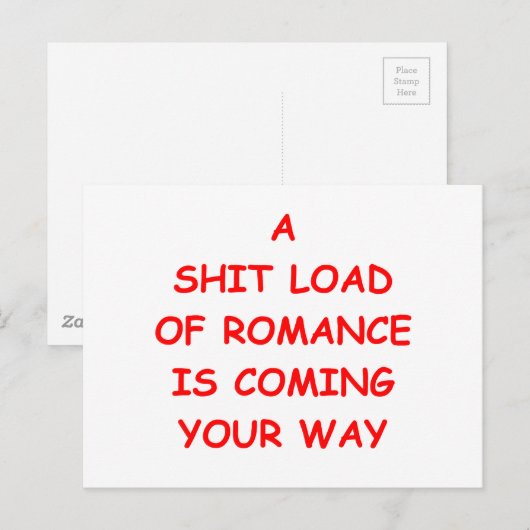 Romantik Postkarte (Vorne/Hinten)