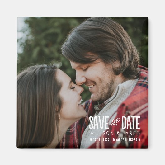 Romantik Save the Date Magnet (Vorne)
