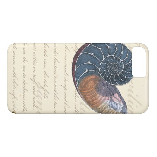 Romantik Seashell Case-Mate iPhone Hülle (Rückseite (Horizontal))