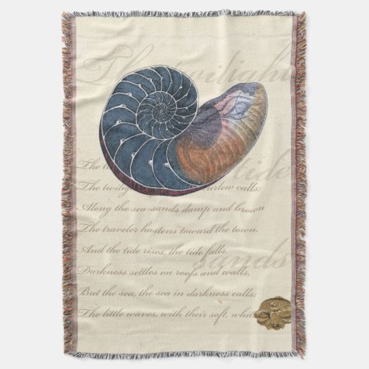 Romantik Seashell Decke (Vorderseite Vertikal)