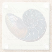 Romantik Seashell Glasuntersetzer (Rückseite)