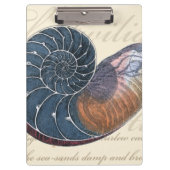 Romantik Seashell Klemmbrett (Vorderseite)