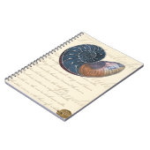 Romantik Seashell Notizblock (Linke Seite)