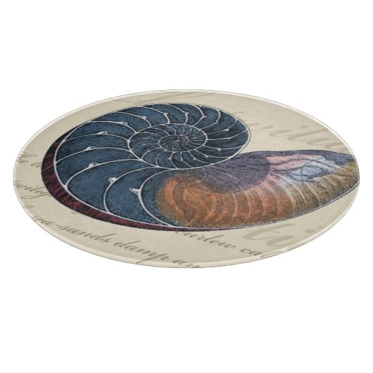 Romantik Seashell Schneidebrett (Ecke)