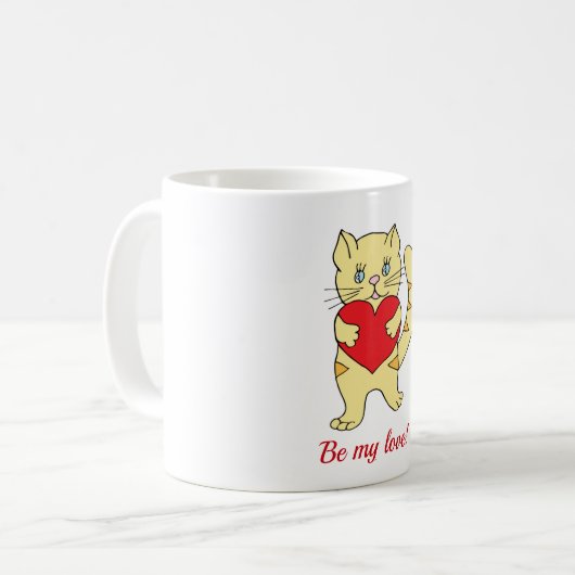 Romantik sei meine Liebe! Valentinstag Kaffeetasse (Vorderseite Links)