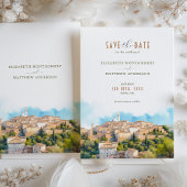 Romantik Siena, Italien Rett-the-Date-Einladung Einladung