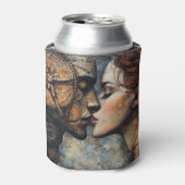 Romantik Steampunk Kiss Dosenkühler (Kanne Vorderseite)