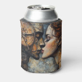 Romantik Steampunk Kiss Dosenkühler (Kanne Rückseite)
