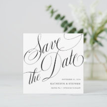 Romantik und Elegante Save the Date Karte