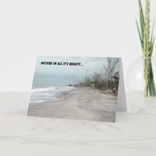Romantik und Liebe Card mit Natural Beach Karte
