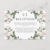 Romantik und Rose Garden Wedding Empfang Begleitkarte (Vorderseite)