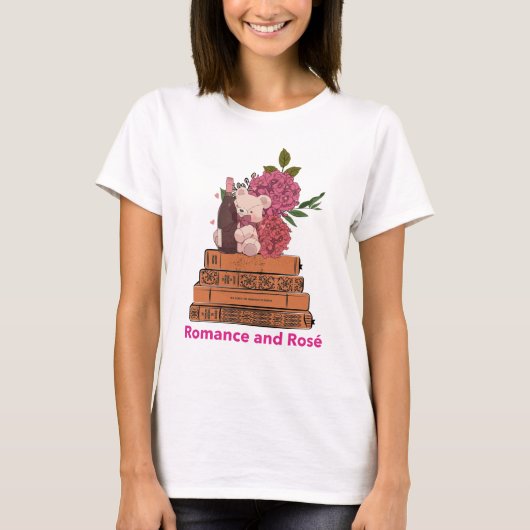 Romantik und Rose T-Shirt (Vorderseite)