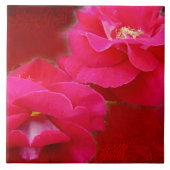 Romantik und Rote Rose Fliese (Vorderseite)