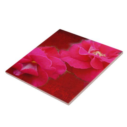 Romantik und Rote Rose Fliese (Seite)