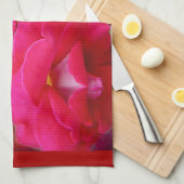 Romantik und Rote Rose Handtuch (Viertel Falte)