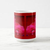 Romantik und Rote Rose Kaffeetasse (Mittel)