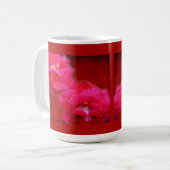 Romantik und Rote Rose Kaffeetasse (Vorderseite Links)