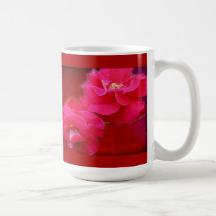 Romantik und Rote Rose Kaffeetasse