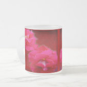 Romantik und Rote Rose Mattglastasse (Vorderseite Links)