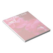 Romantik und Rote Rose Notizblock (angewinkelt)