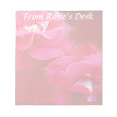 Romantik und Rote Rose Notizblock (Vorderseite)