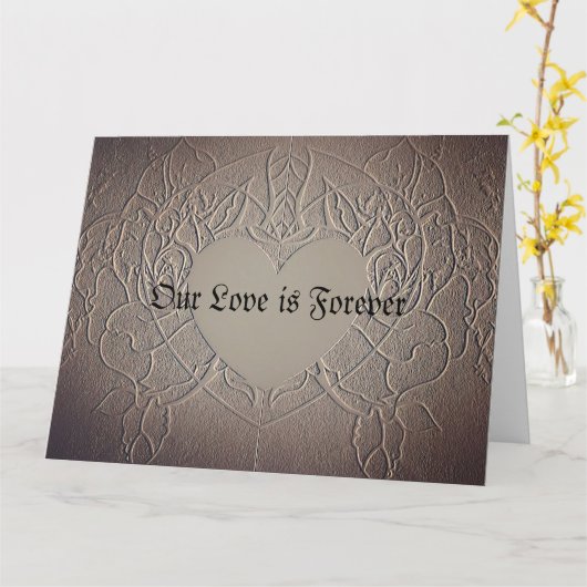 Romantik Unsere Liebe ist Forever Card Karte (Gelbe Blume)