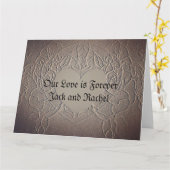 Romantik Unsere Liebe ist Forever Card Karte (Gelbe Blume)