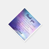 Romantik unter den Sternen Hochzeit Dankeschön Nac Serviette (Ecke)